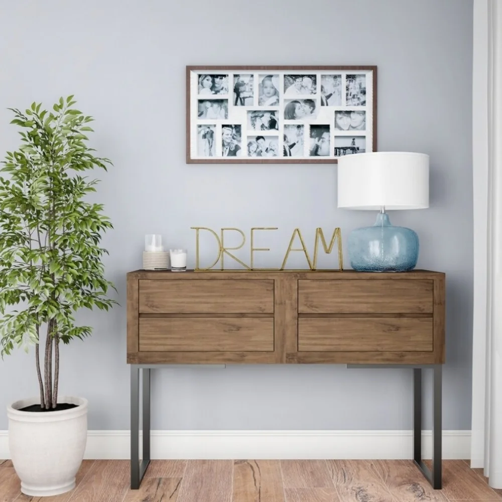 Home Decor 'WISH' Metal Artwork Goldtone Shelf Or Wall